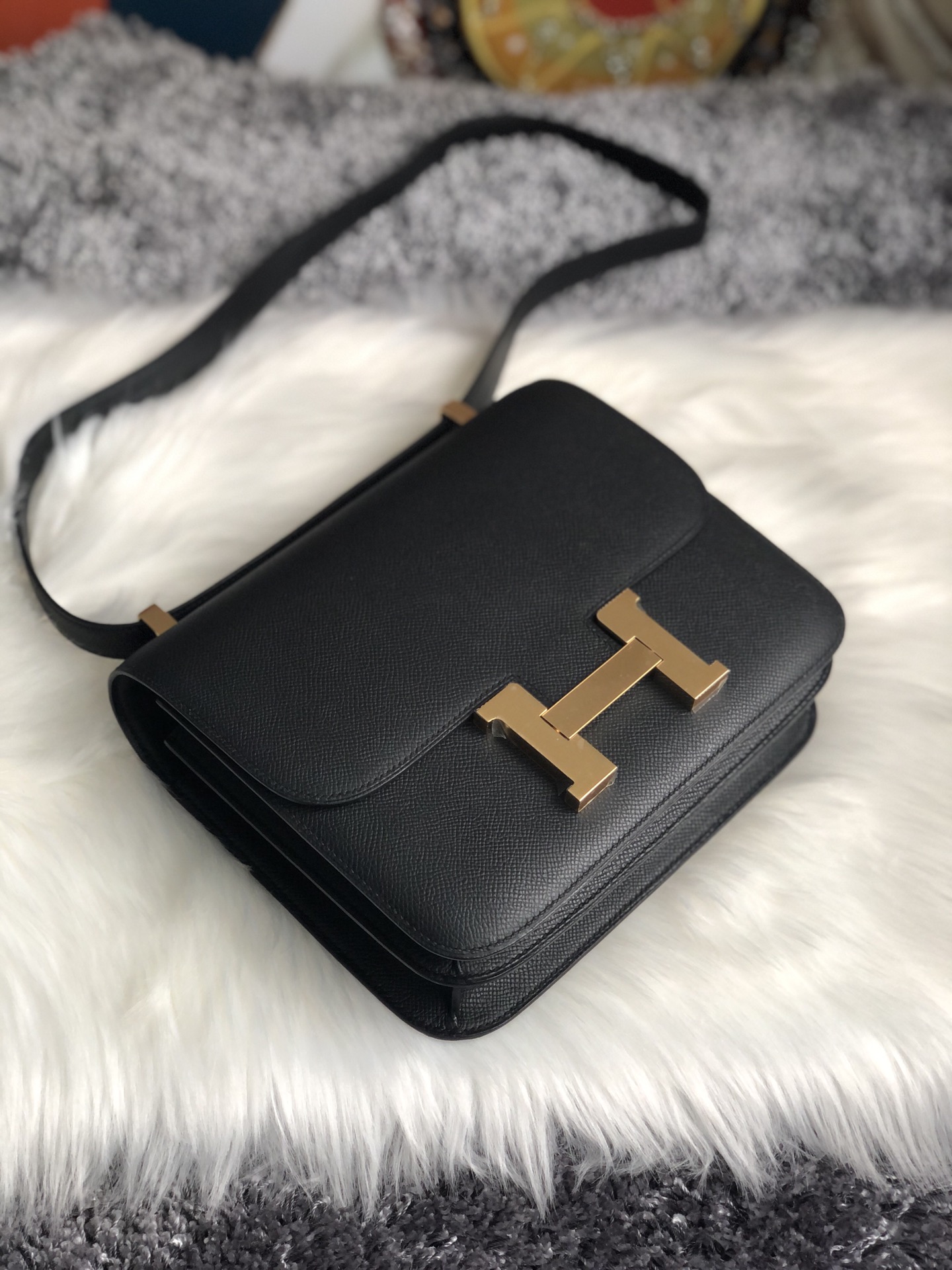 에르메스 콘스탄스24 블랙 금장 앱송